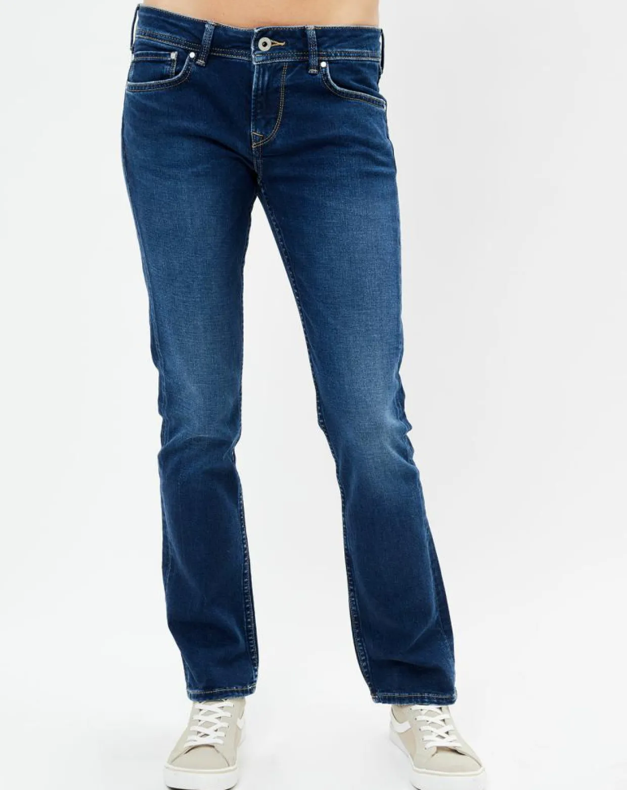 Femme Pepe Jeans Jeans^Jean ajusté Mira Trublu bleu