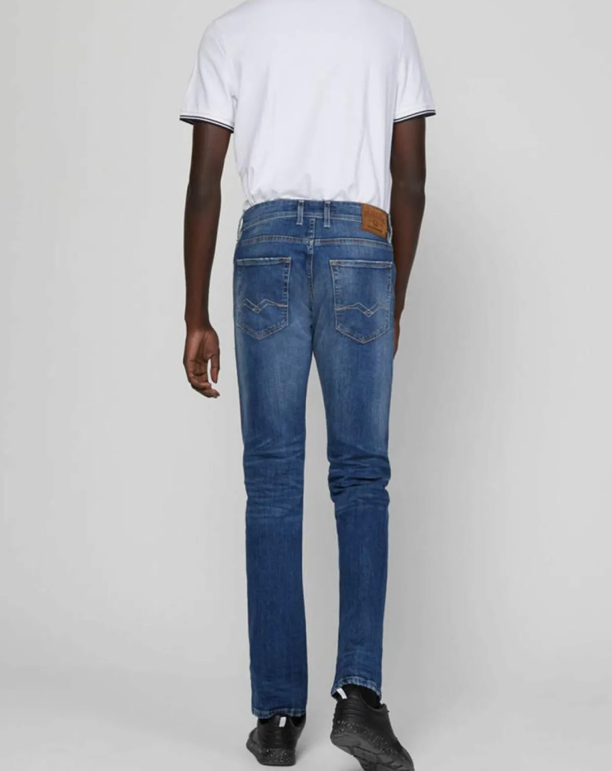 Homme Replay Jeans^Jean ajusté stretch Grover Délavé bleu