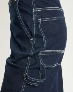Femme Element Jeans^Jean brut large bleu foncé