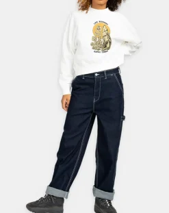 Femme Element Jeans^Jean brut large bleu foncé