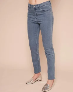 Jean Cachette Droit bleu-Derhy Clearance