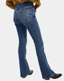 Jean charm flare taille haute bleu moyen-Scotch & Soda Discount
