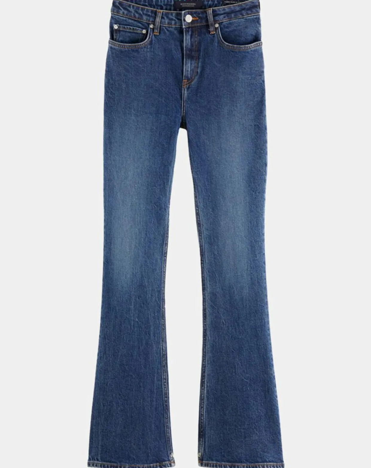 Jean charm flare taille haute bleu moyen-Scotch & Soda Discount