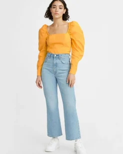 Femme Levi's® Jeans^Jean crop boot Ribcage bleu