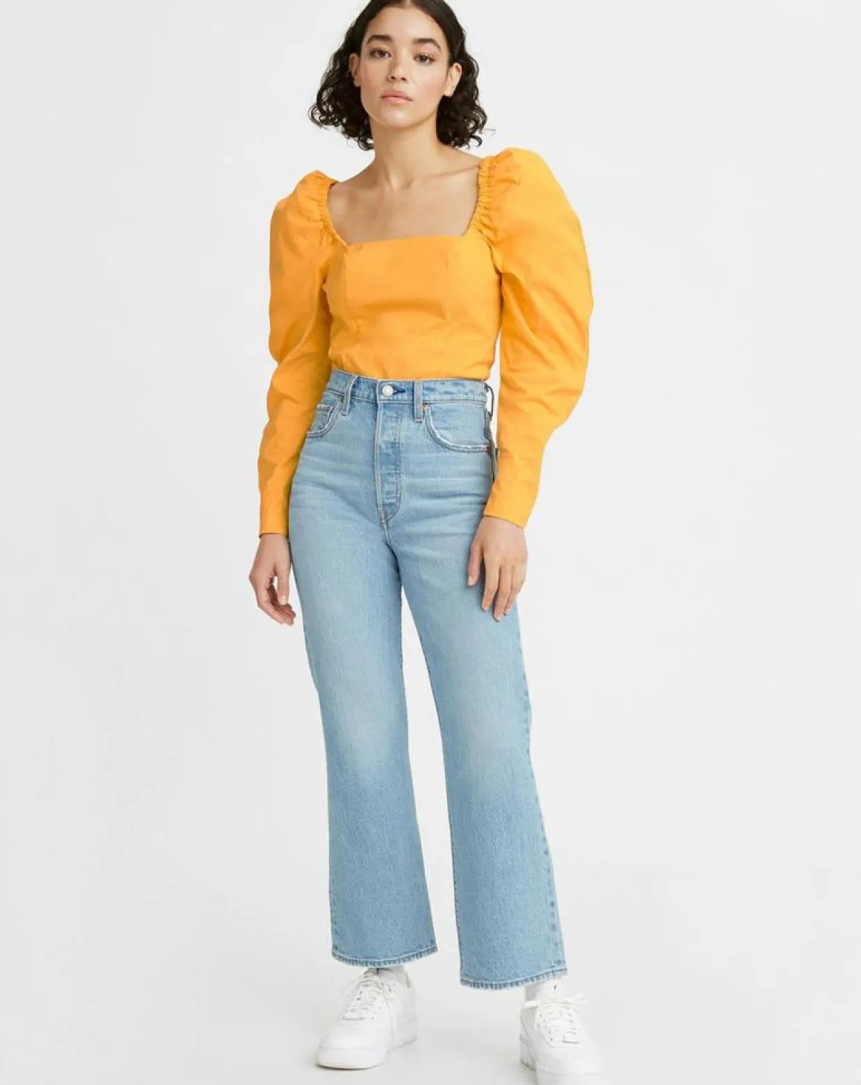Femme Levi's® Jeans^Jean crop boot Ribcage bleu