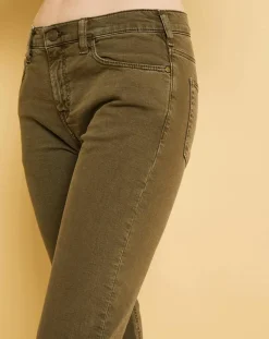 Femme Acquaverde Jeans^Jean cropped Natural Nils army