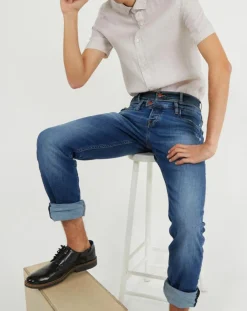 Homme Kaporal Jeans^Jean Decore bleu