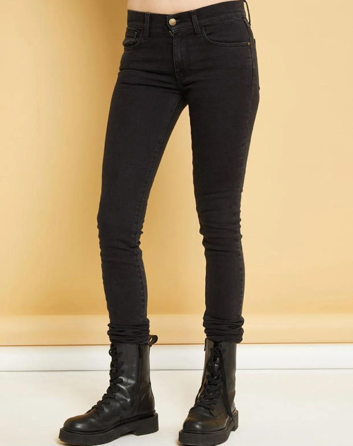 Femme Acquaverde Pantalons^Jean Denim Black Hanneli bleu marine