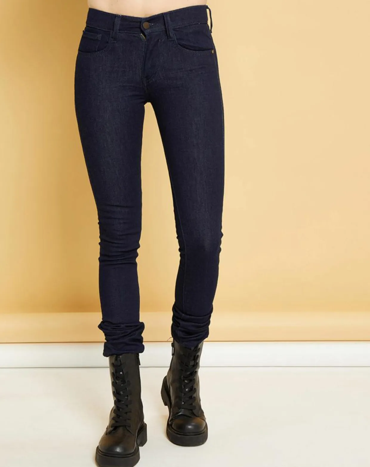 Femme Acquaverde Pantalons^Jean Denim Blue Hanneli brut