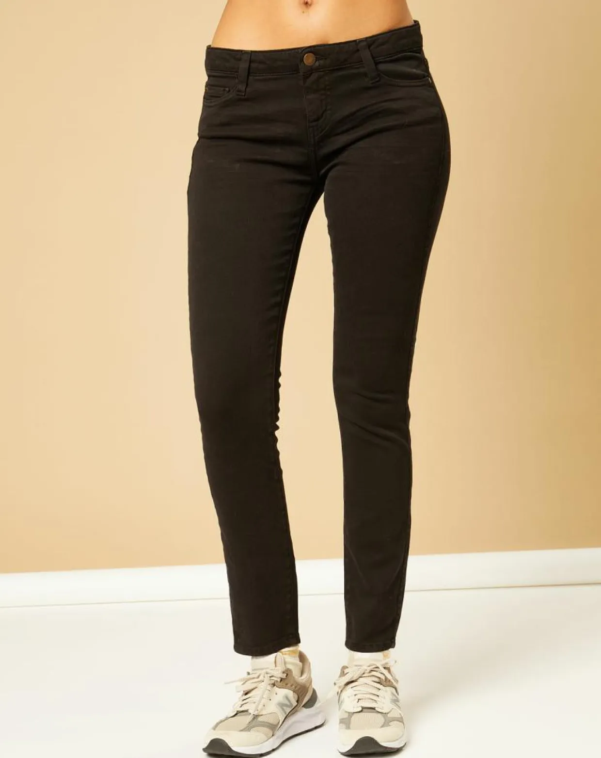 Femme Acquaverde Pantalons^Jean Denim Color Scarlett noir