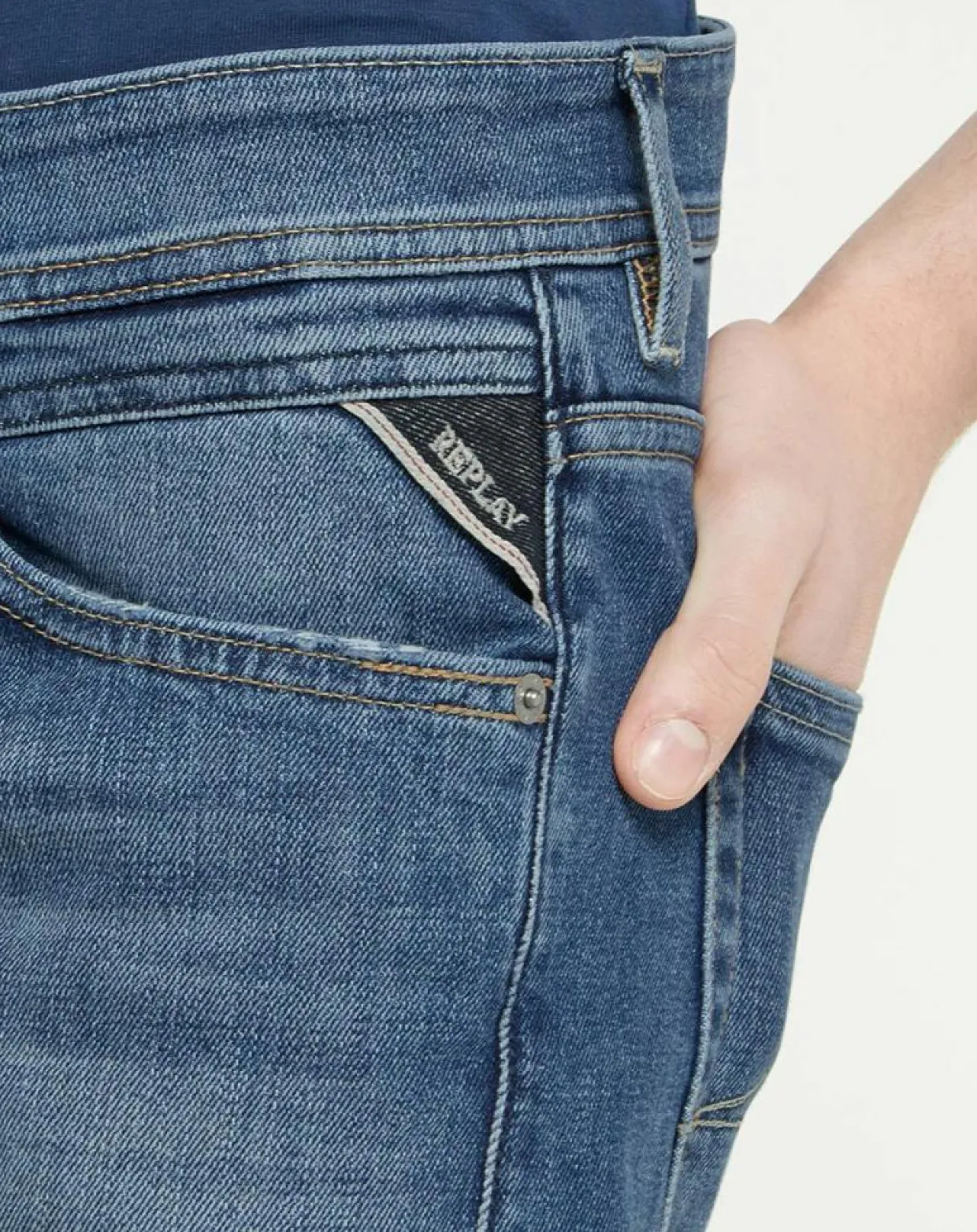 Homme Replay Jeans^Jean Denim Functional bleu moyen