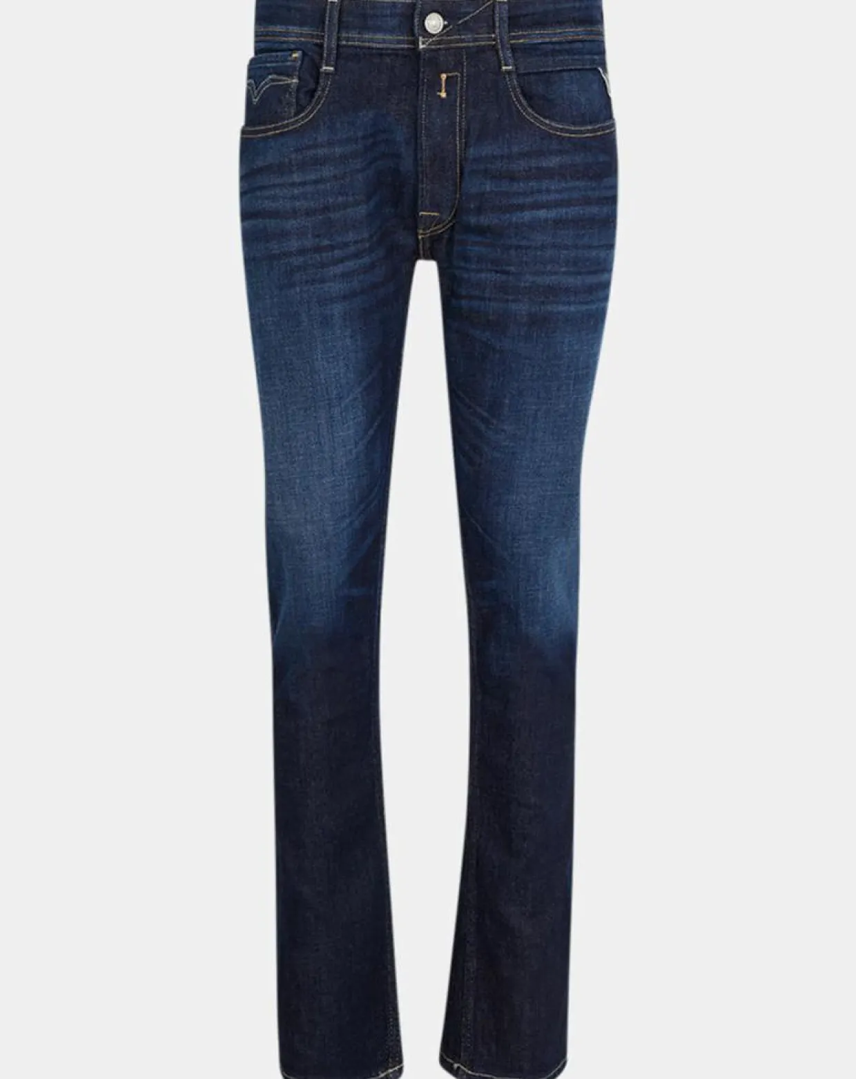 Homme Replay Jeans^Jean droit 100% Coton Bio Pure Denim Rocco bleu foncé