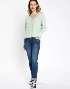 Jean droit bleu foncé-Esprit Clearance