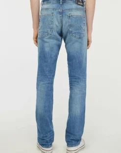 Jean Droit Datte délavé bleu-Kaporal 5 Hot