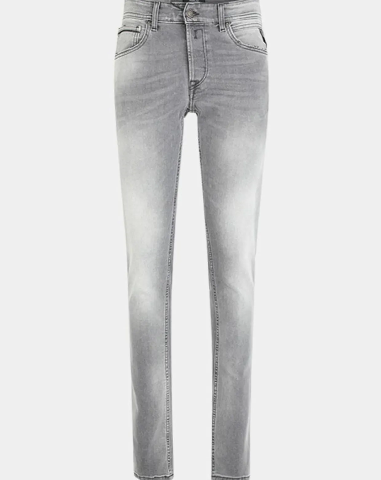Homme Replay Jeans^Jean droit en Coton Bio 573 Grover gris moyen