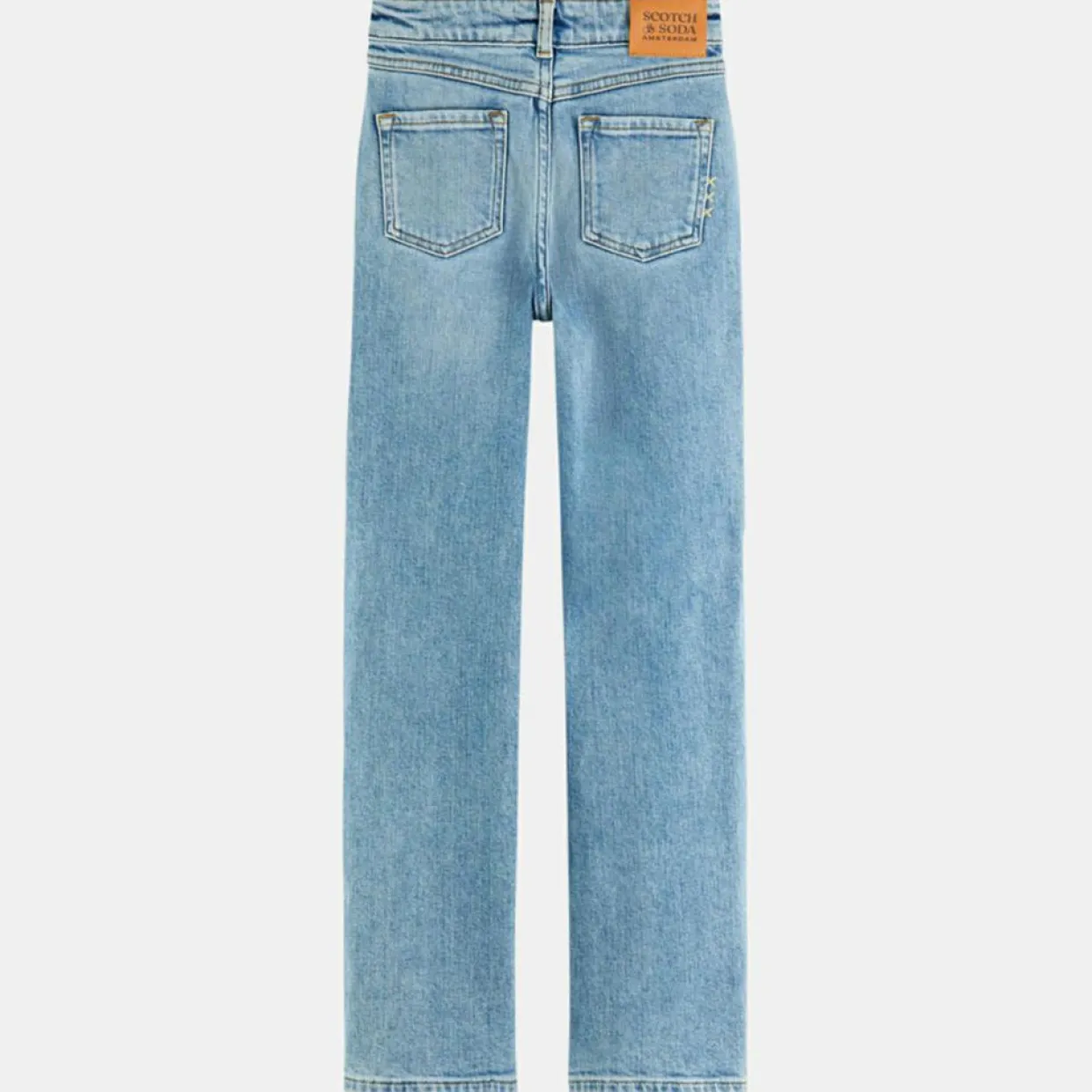 Enfant Scotch & Soda Garçon^Jean droit en Toile de coton bio bleu