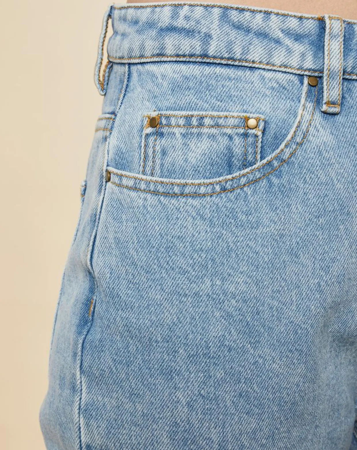 Jean droit en Toile de coton Remi bleu-Chloé Stora Hot
