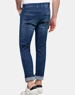 Jean Droit Grover bleu foncé-Replay Sale