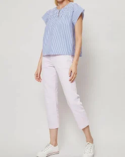 Jean Droit Leg Crop rose pâle-J.Crew