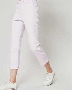 Jean Droit Leg Crop rose pâle-J.Crew