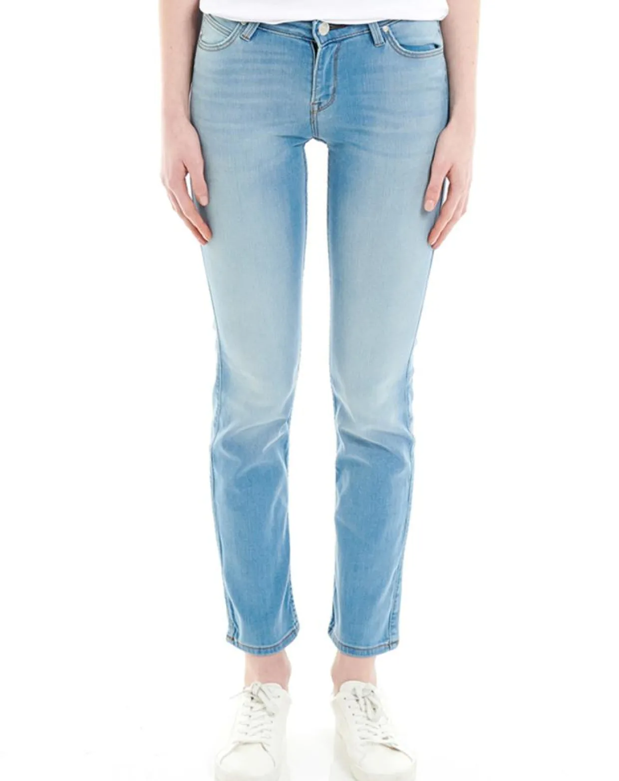 Femme Lee Jeans^Jean Droit Marion Th bleu clair