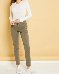 Femme Acquaverde Jeans^Jean droit Natural Mels vert algue