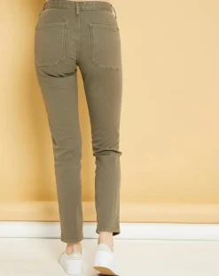 Femme Acquaverde Jeans^Jean droit Natural Mels vert algue