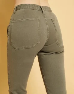 Femme Acquaverde Jeans^Jean droit Natural Mels vert algue