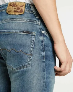 Homme Teddy Smith Jeans^Jean droit Worn Comfor bleu