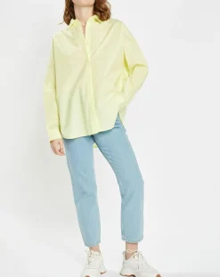 Jean en Coton Bio Capri boutons bleu clair-Galeries Lafayette