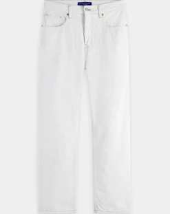 Jean en Coton Bio mélangé Regular Fit blanc-Scotch & Soda Sale