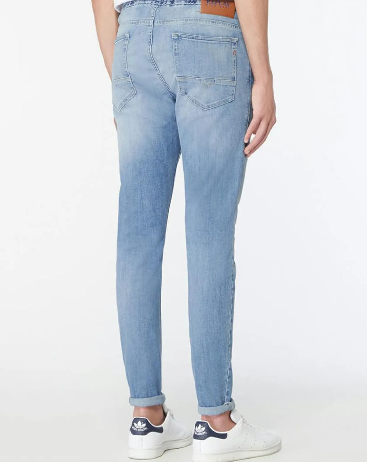 Jean en Coton Bio 573 Bio Milano bleu clair-Replay Best