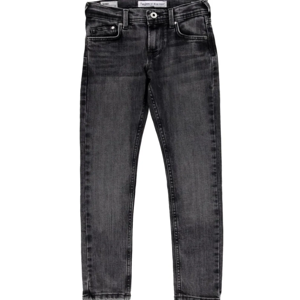 Enfant Pepe Jeans Fille^Jean en Toile de coton extensible Finly gris anthracite