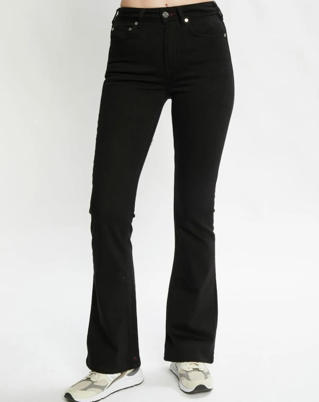 Femme Scotch & Soda Jeans^Jean Flare en Coton Bio mélangé noir
