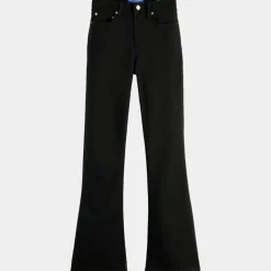 Femme Scotch & Soda Jeans^Jean Flare en Coton Bio mélangé noir