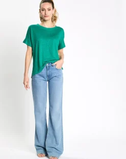 Jean flare léger bleu clair-Esprit Outlet