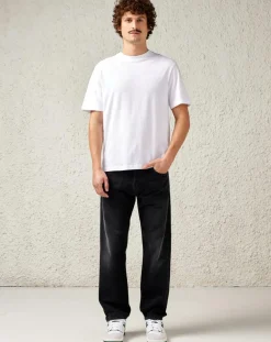 Homme Bellerose Jeans^Jean loose en Toile de Coton Percy noir