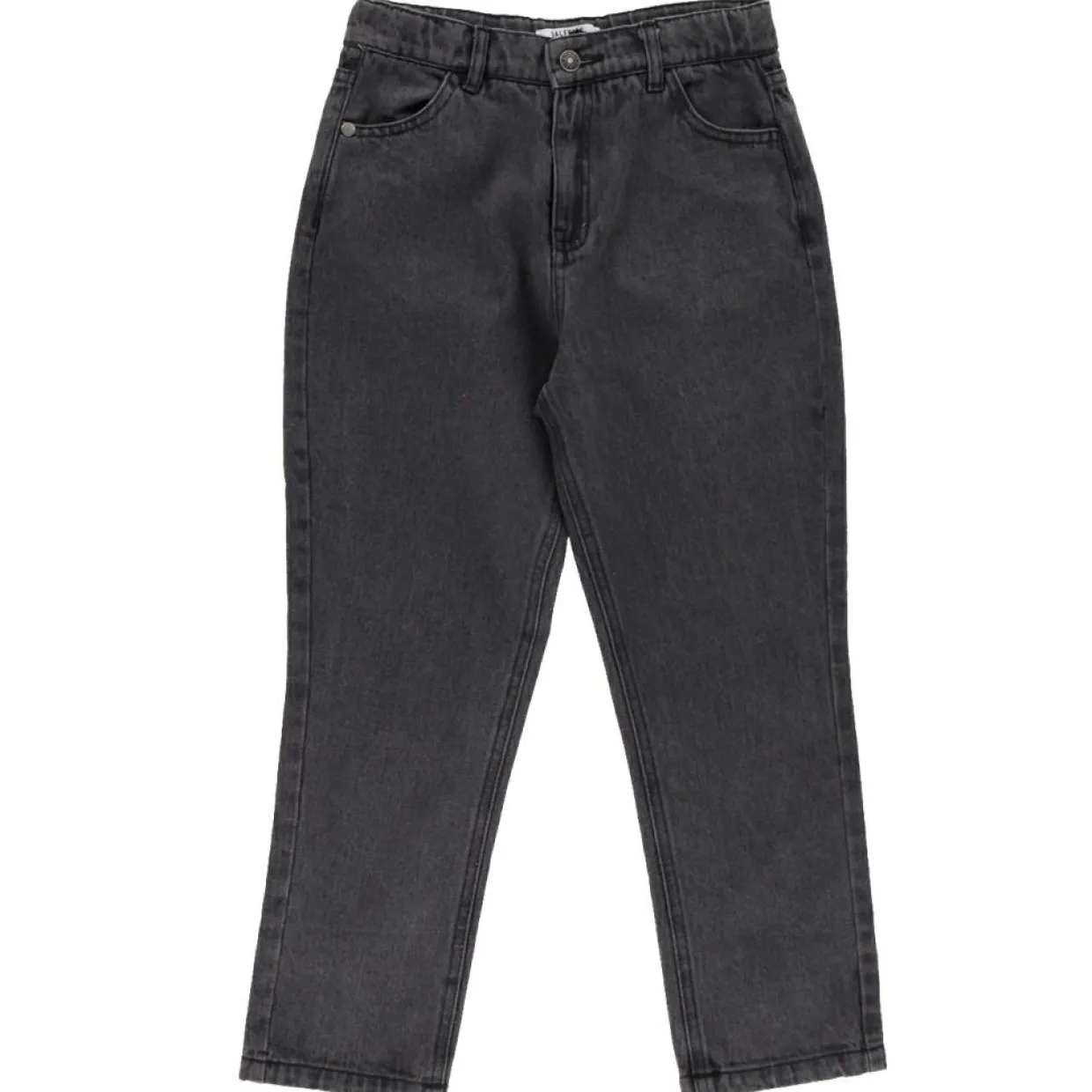 Jean mom Anna en Toile de coton bio gris foncé-Galeries Lafayette & Kids Best