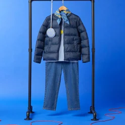 Jean mom Anna en Toile de coton bio bleu brut-Galeries Lafayette & Kids Discount