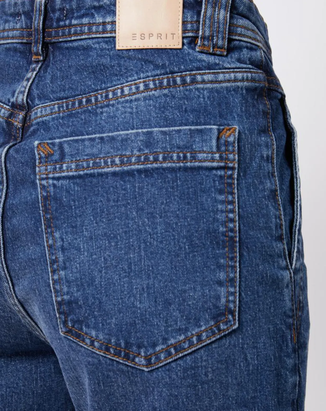Jean mom en Coton épais bleu moyen-Esprit Outlet