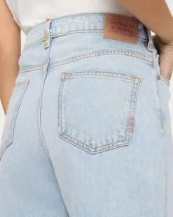 Femme Scotch & Soda Jeans^Jean Regular Fit Abrasion bleu clair