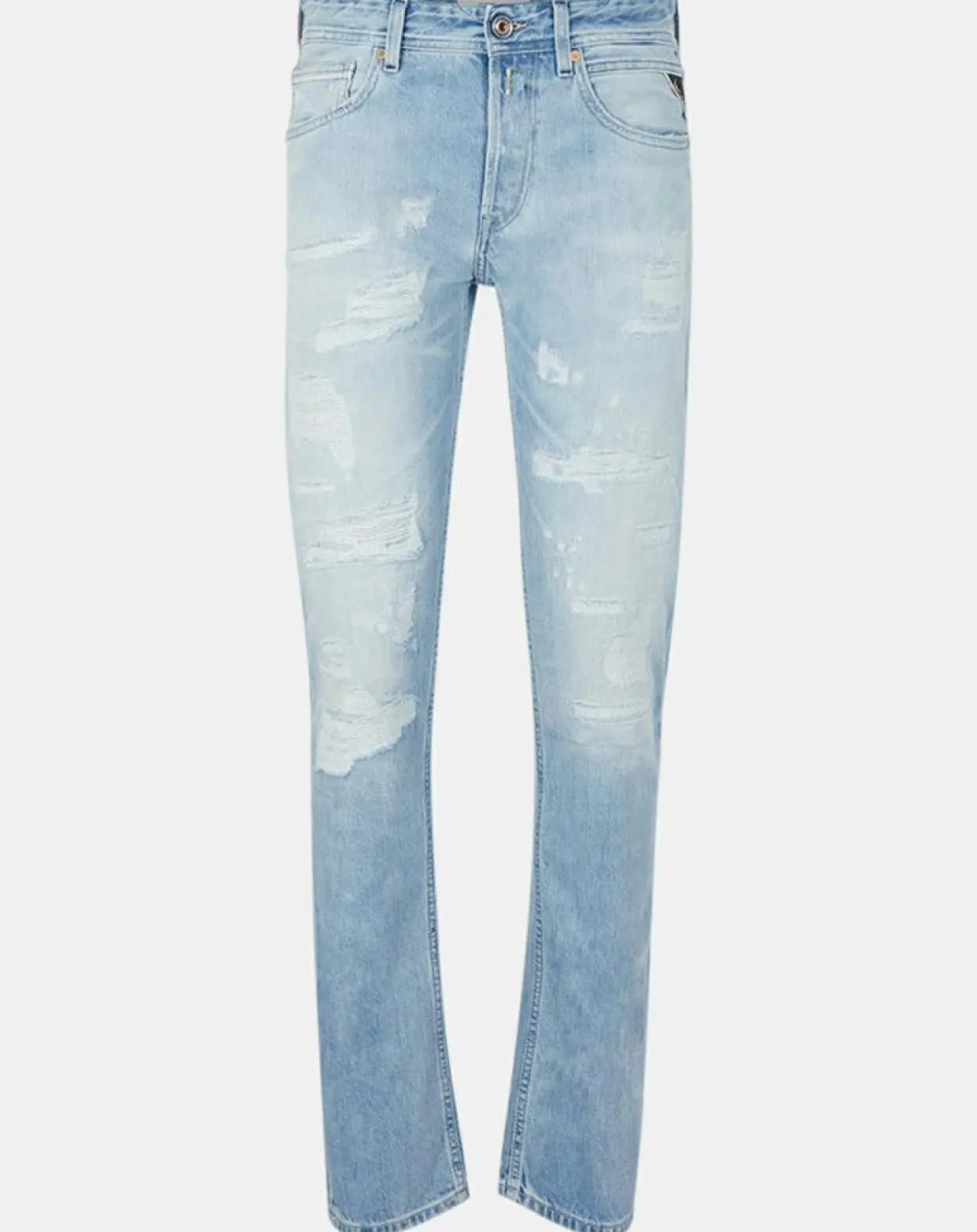 Homme Replay Jeans^Jean Regular grover aged 20y destroyed bleu clair