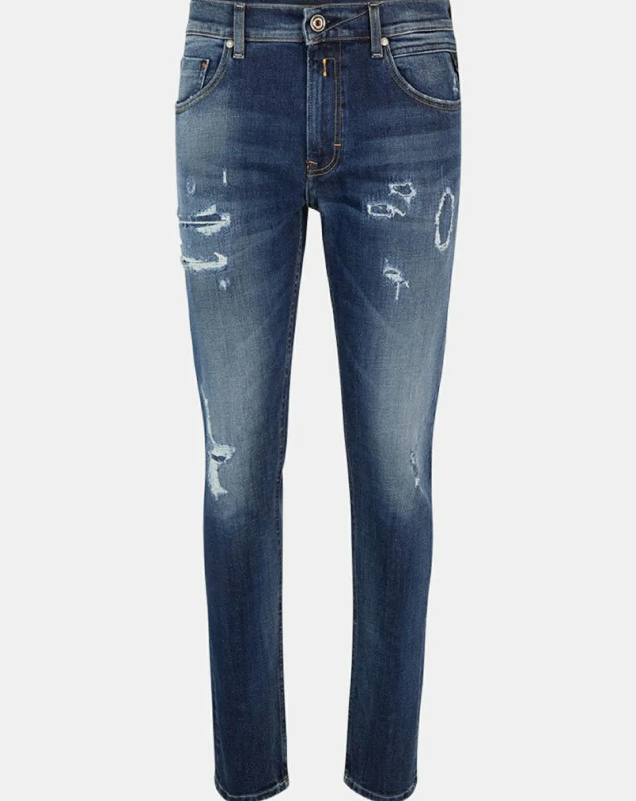 Jean Broken Edge bleu moyen-Replay Outlet