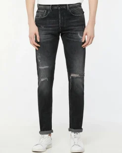 Homme Replay Jeans^Jean Broken Edge gris foncé