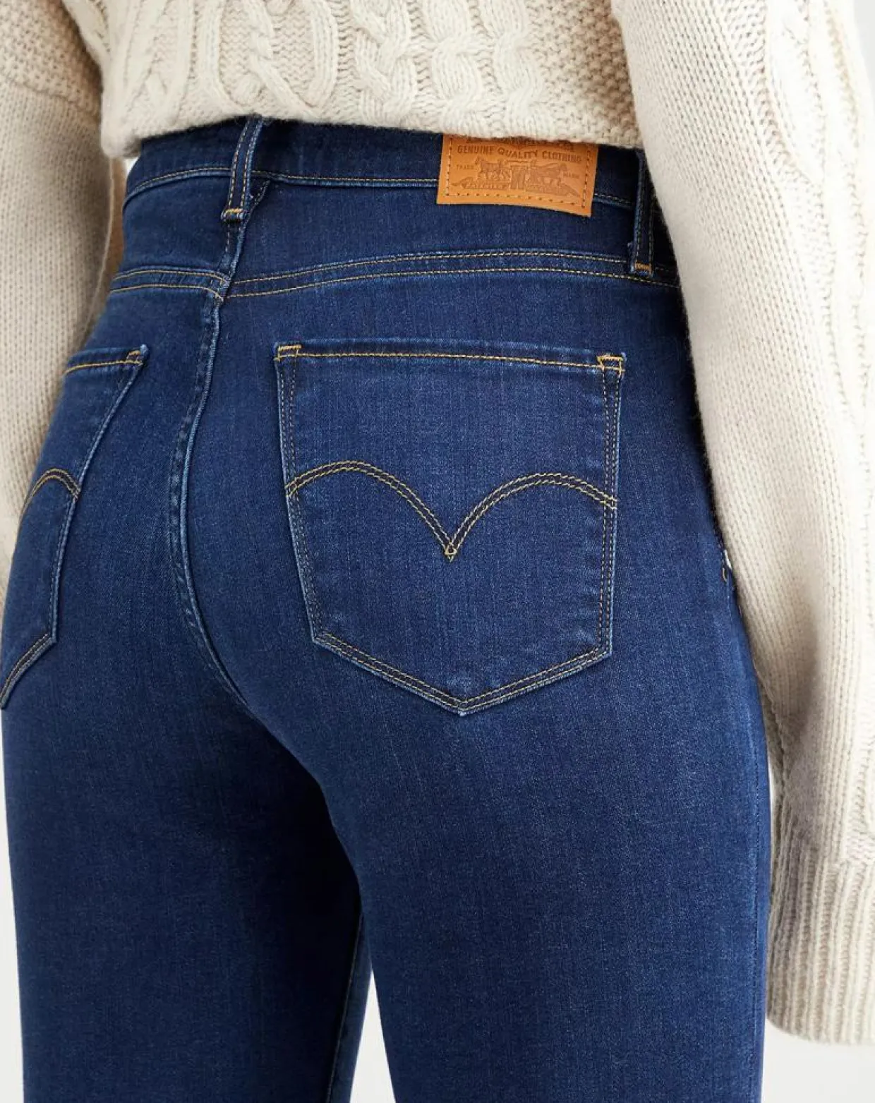 Femme Levi's® Jeans^Jean righ rise straight 724 bleu