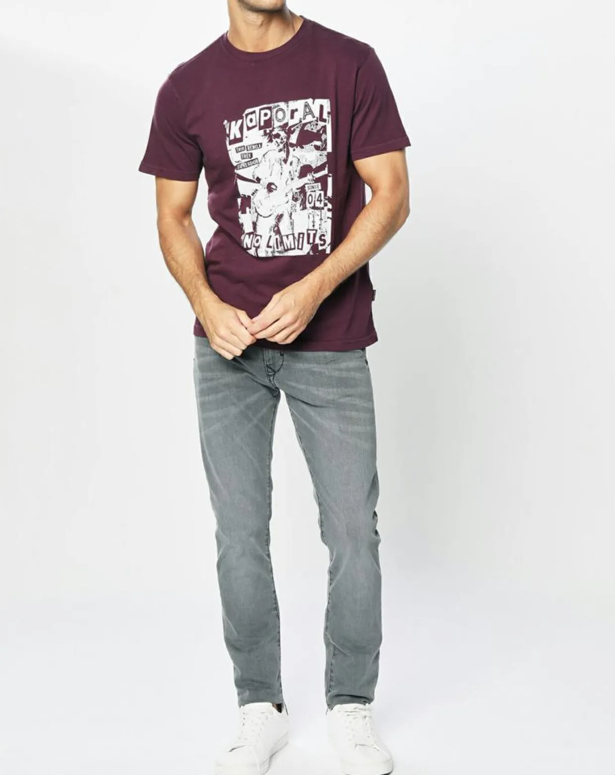 Jean Skinny Dadas gris-Kaporal 5 Discount