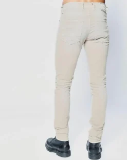 Homme Replay Jeans^Jean Skinny en Velours côtelé Broken Eged beige
