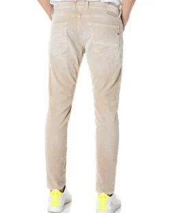 Homme Replay Jeans^Jean Skinny en Velours côtelé Broken Eged beige