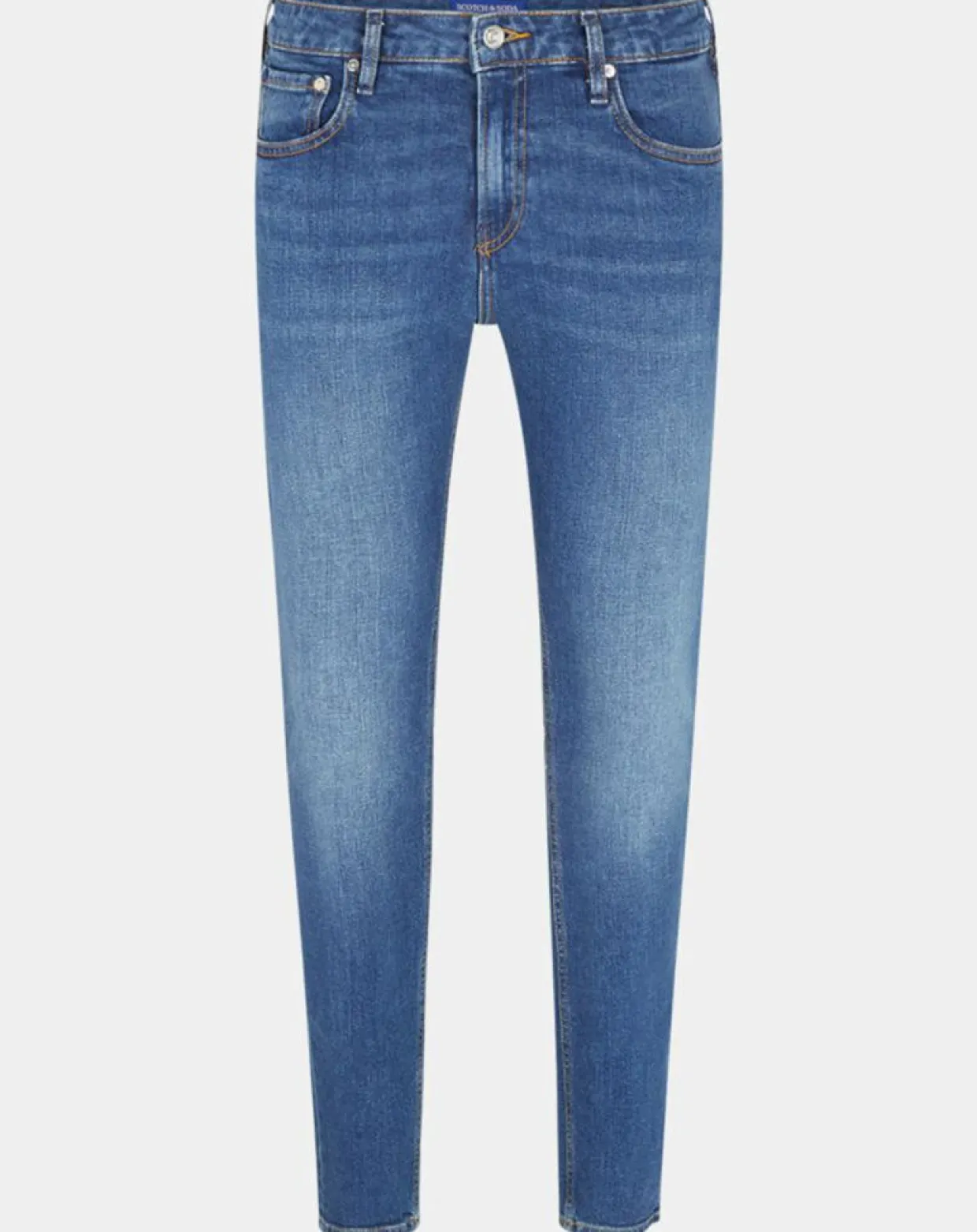Homme Scotch & Soda Jeans^Jean Skinny Fit en Coton Bio mélangé bleu
