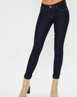 Jean skinny Scarlett One Wash bleu foncé-Lee Discount